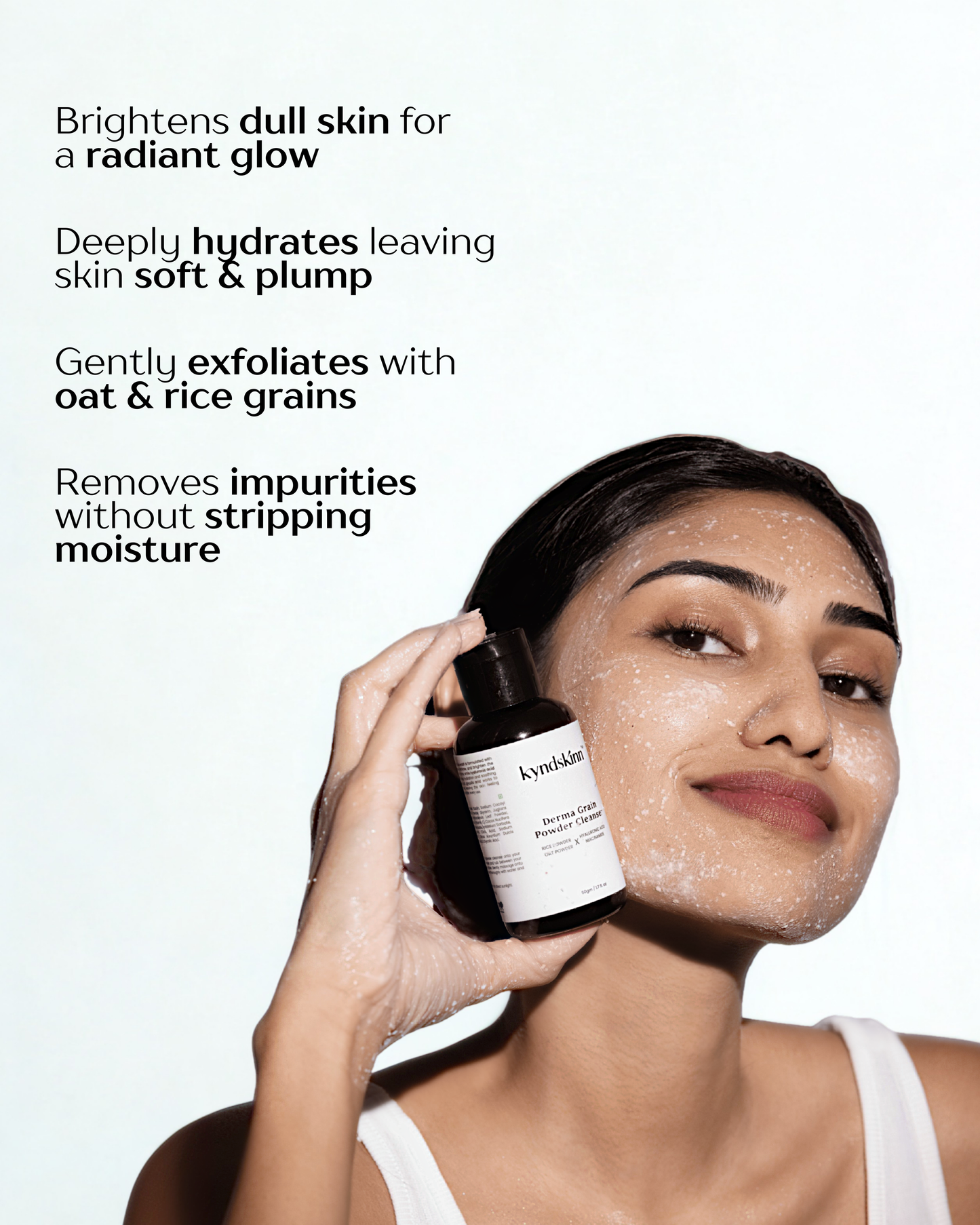 Derma Grain Powder Face Wash for bright and clear skin