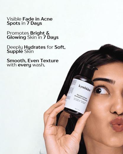 Derma Grain Powder Face Wash for bright and clear skin