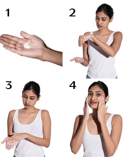 Derma Grain Powder Face Wash for bright and clear skin